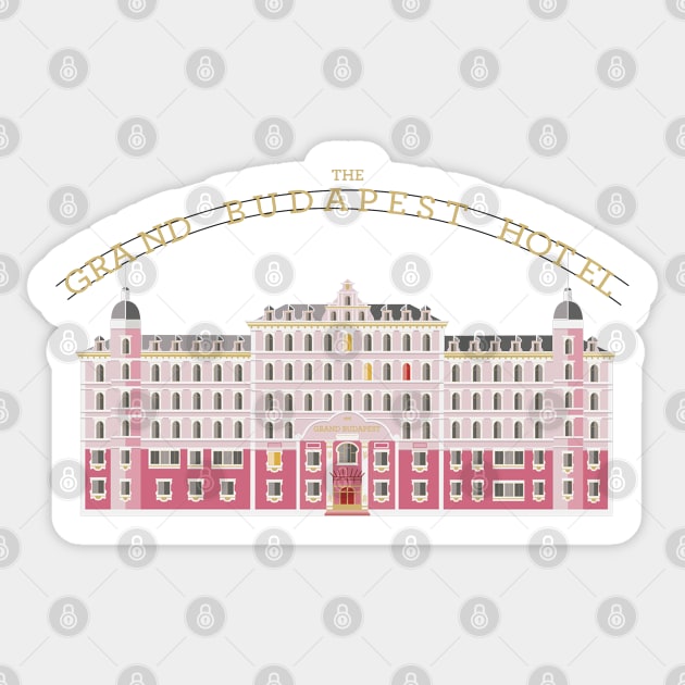 The grand Budapest Hotel Wes movie life acquatic Sticker by thedoomseed